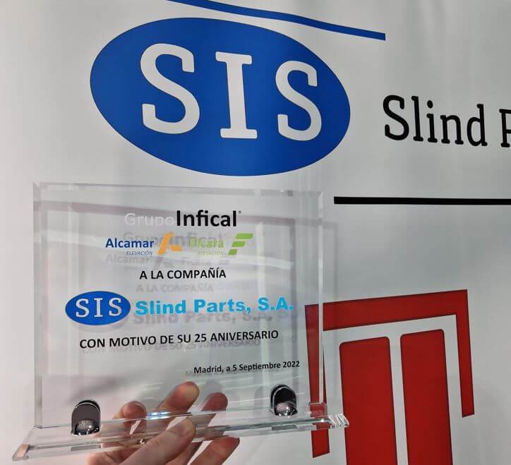 Placa 25 Aniversario SLIND PARTS